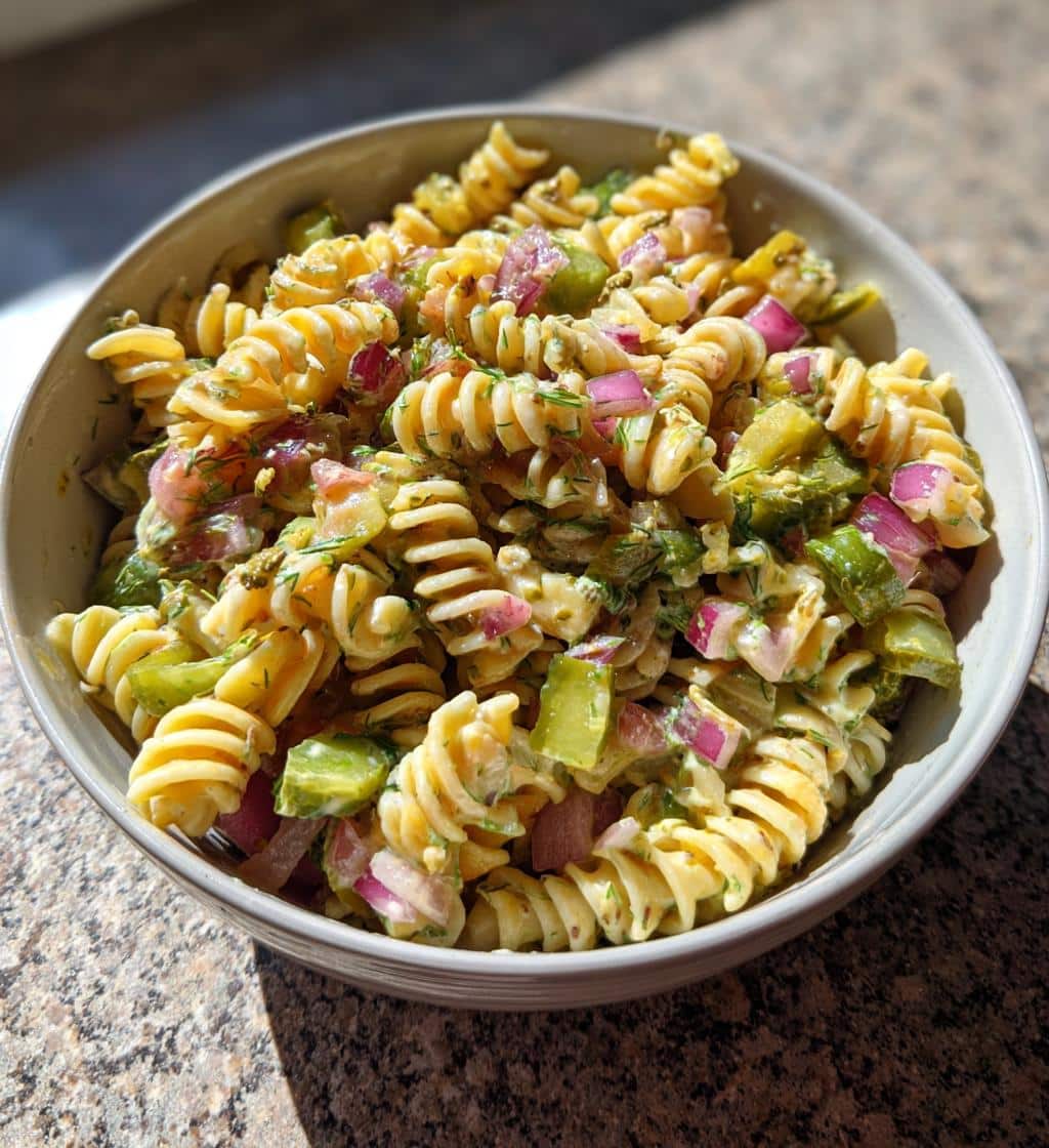 Dill Pickle Pasta Salad - detail 1