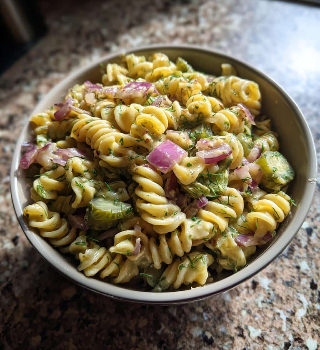 Dill Pickle Pasta Salad