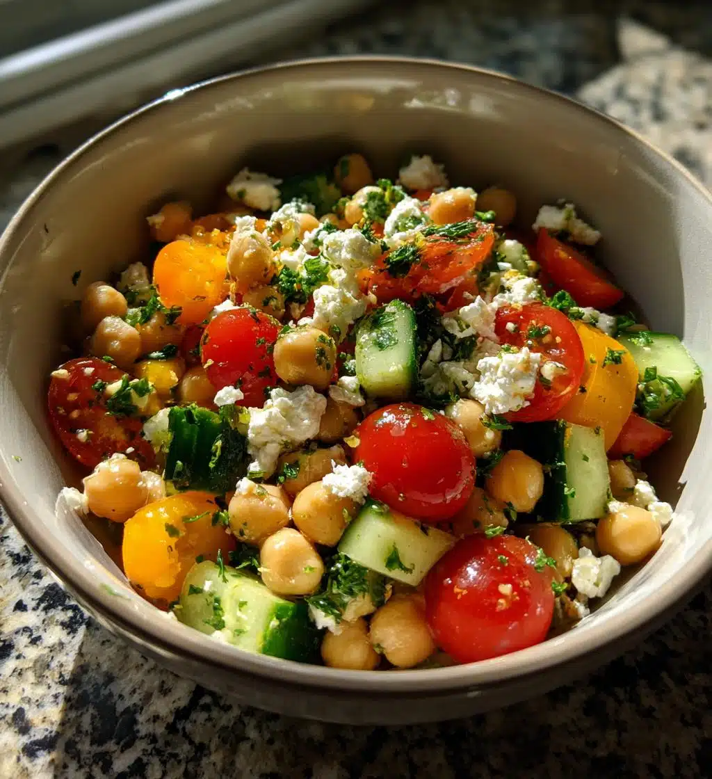 Feta Chickpea Salad - detail 1