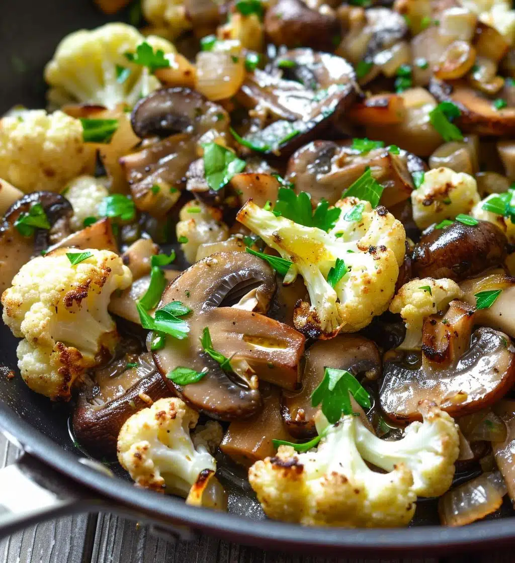 Garlic Cauliflower Mushroom Skillet - detail 1