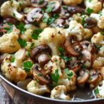 Garlic Cauliflower Mushroom Skillet