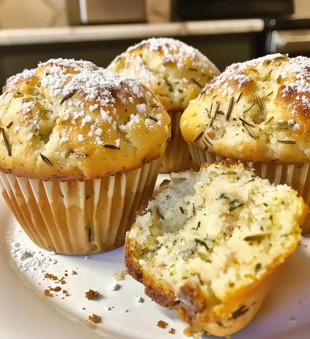Garlic Rosemary Focaccia Muffins - detail 1