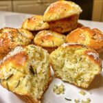 Garlic Rosemary Focaccia Muffins