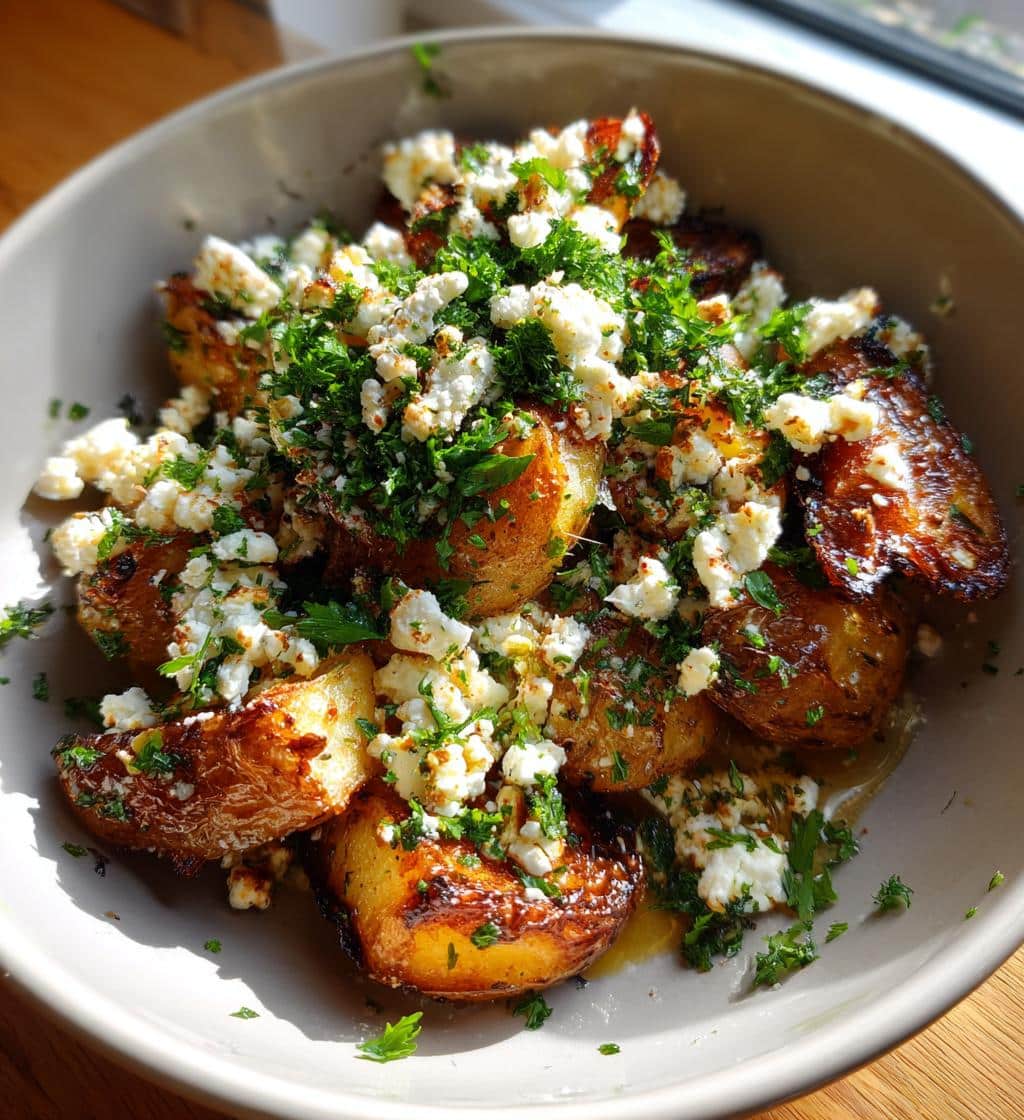 Greek Feta Roast Potatoes - detail 1