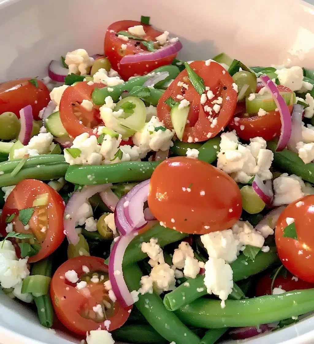 Green Bean and Feta Salad - detail 1