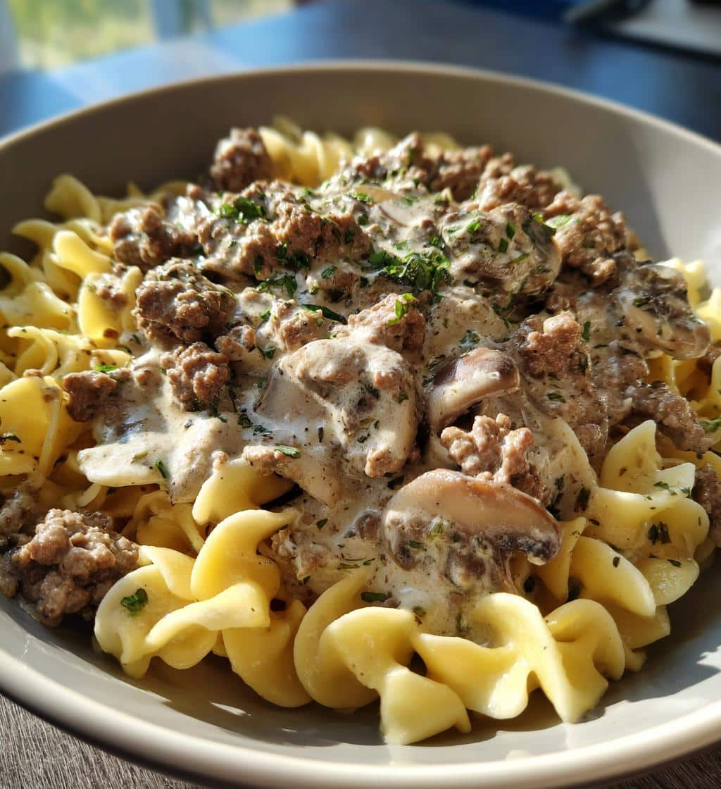 Ground Beef Stroganoff - detail 1