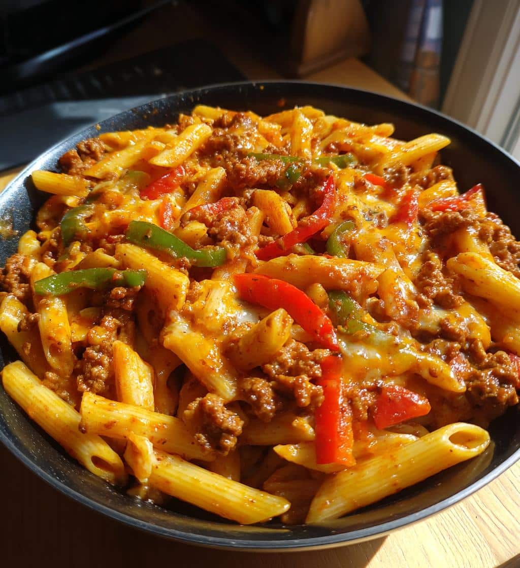 Ground Chicken Fajita Pasta - detail 1