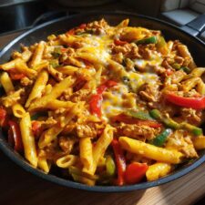 Ground Chicken Fajita Pasta: 30-Minute Flavor Sensation