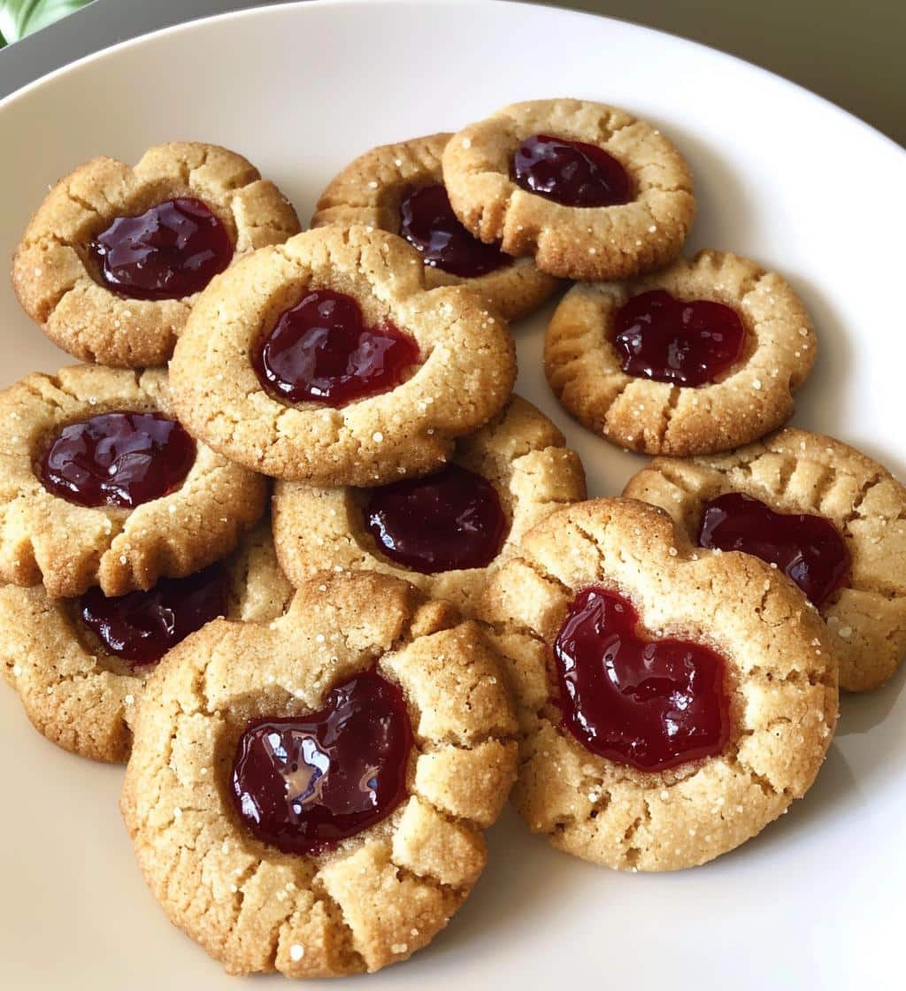 Heart Jam Thumbprint Cookies - detail 1