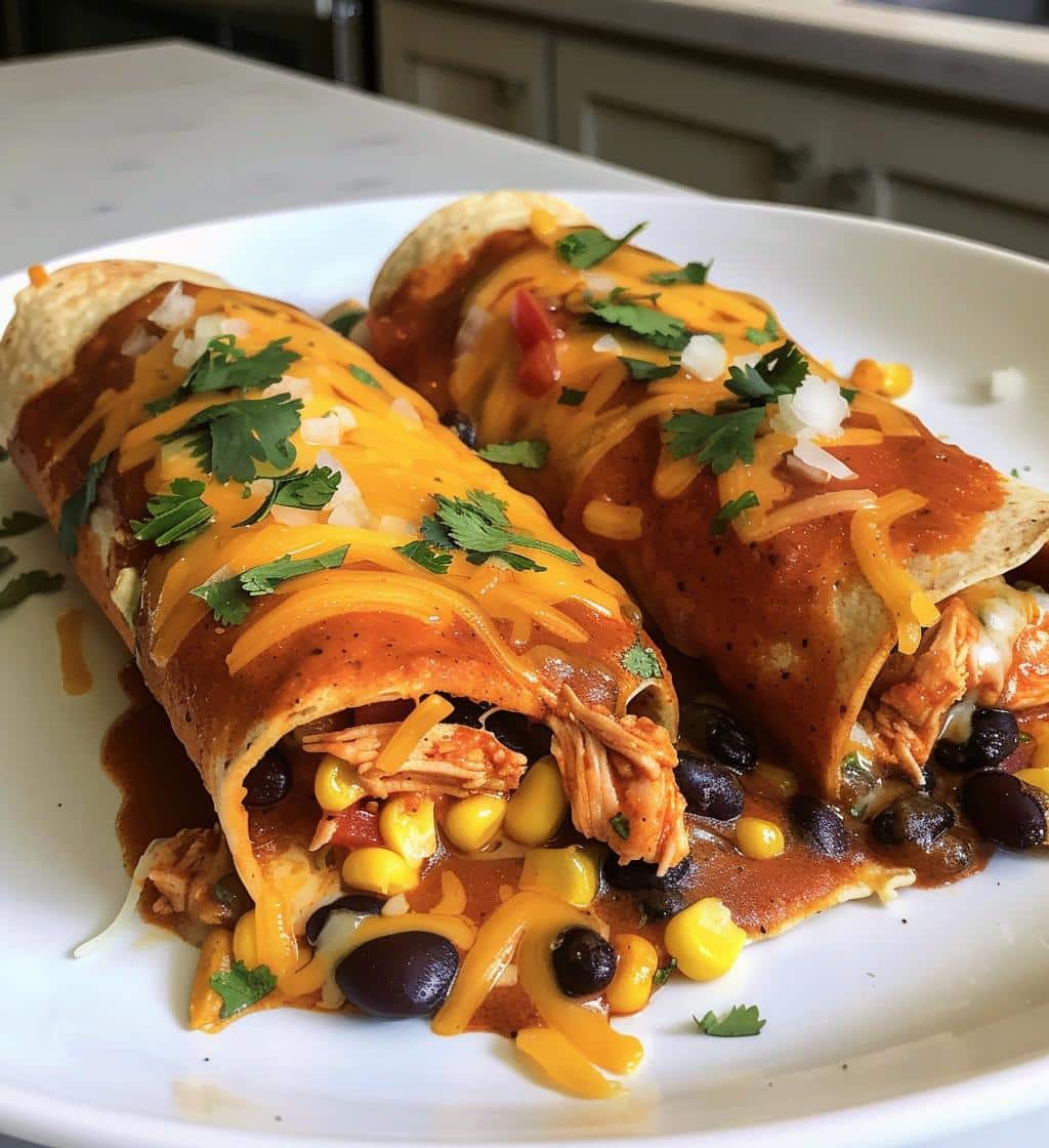 High Protein Chicken Enchiladas - detail 1