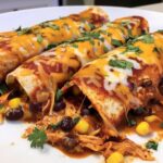 High Protein Chicken Enchiladas