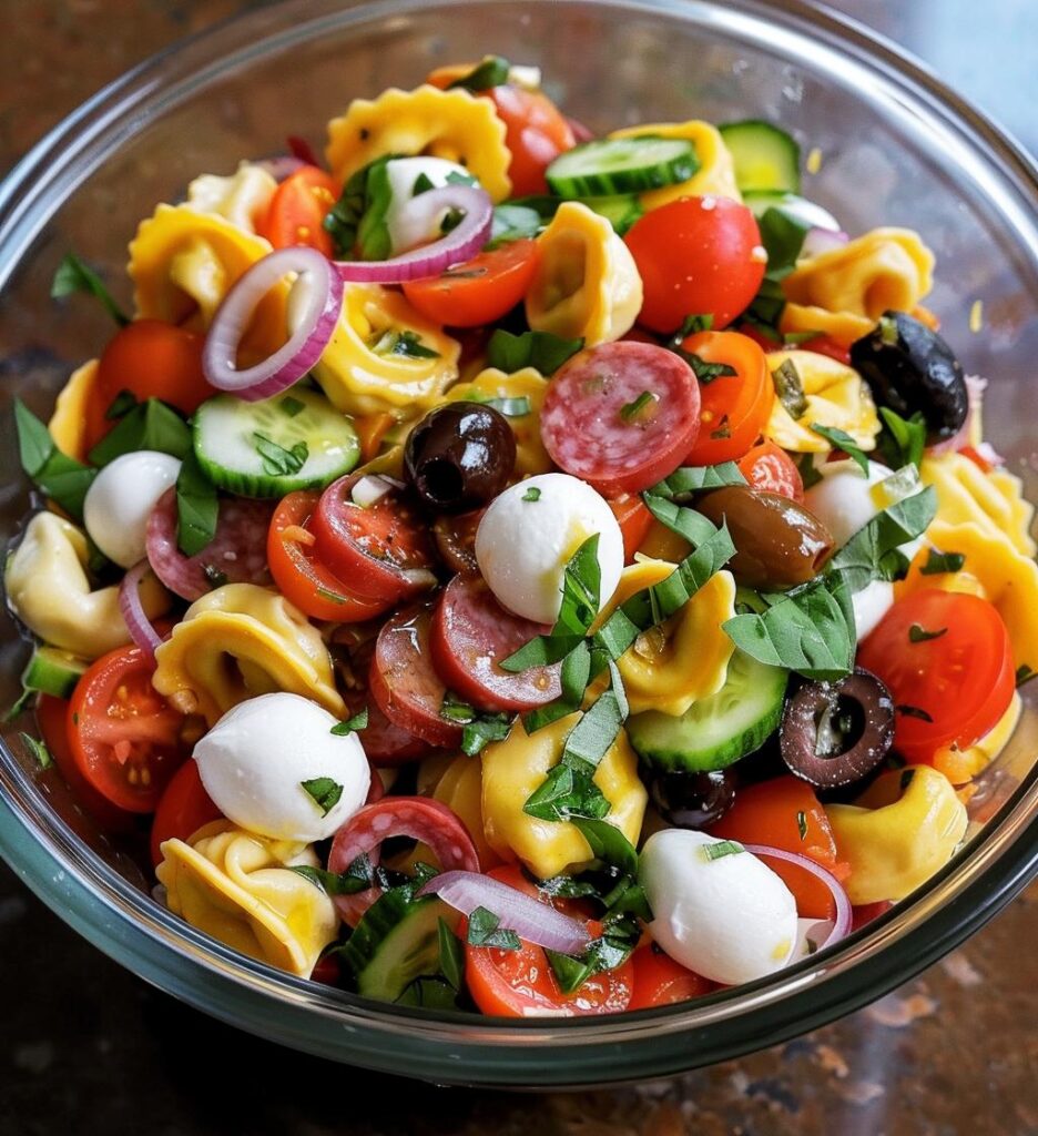 Italian Grinder Tortellini Salad