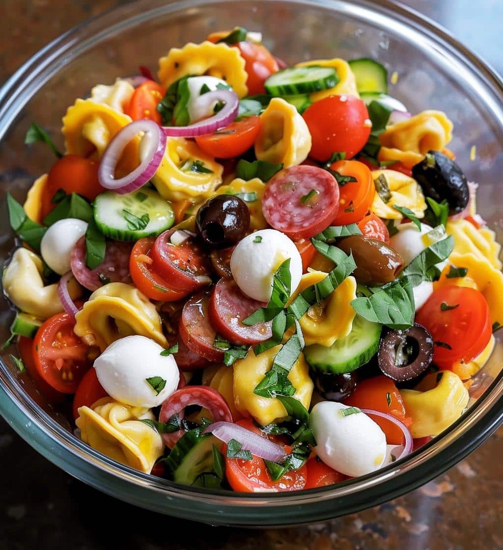 Italian Grinder Tortellini Salad
