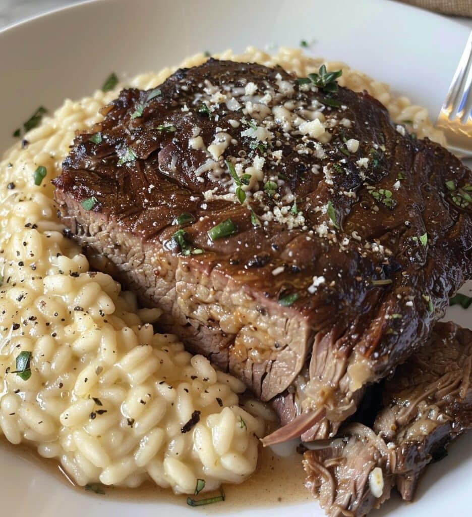 Italian Pot Roast with Risotto