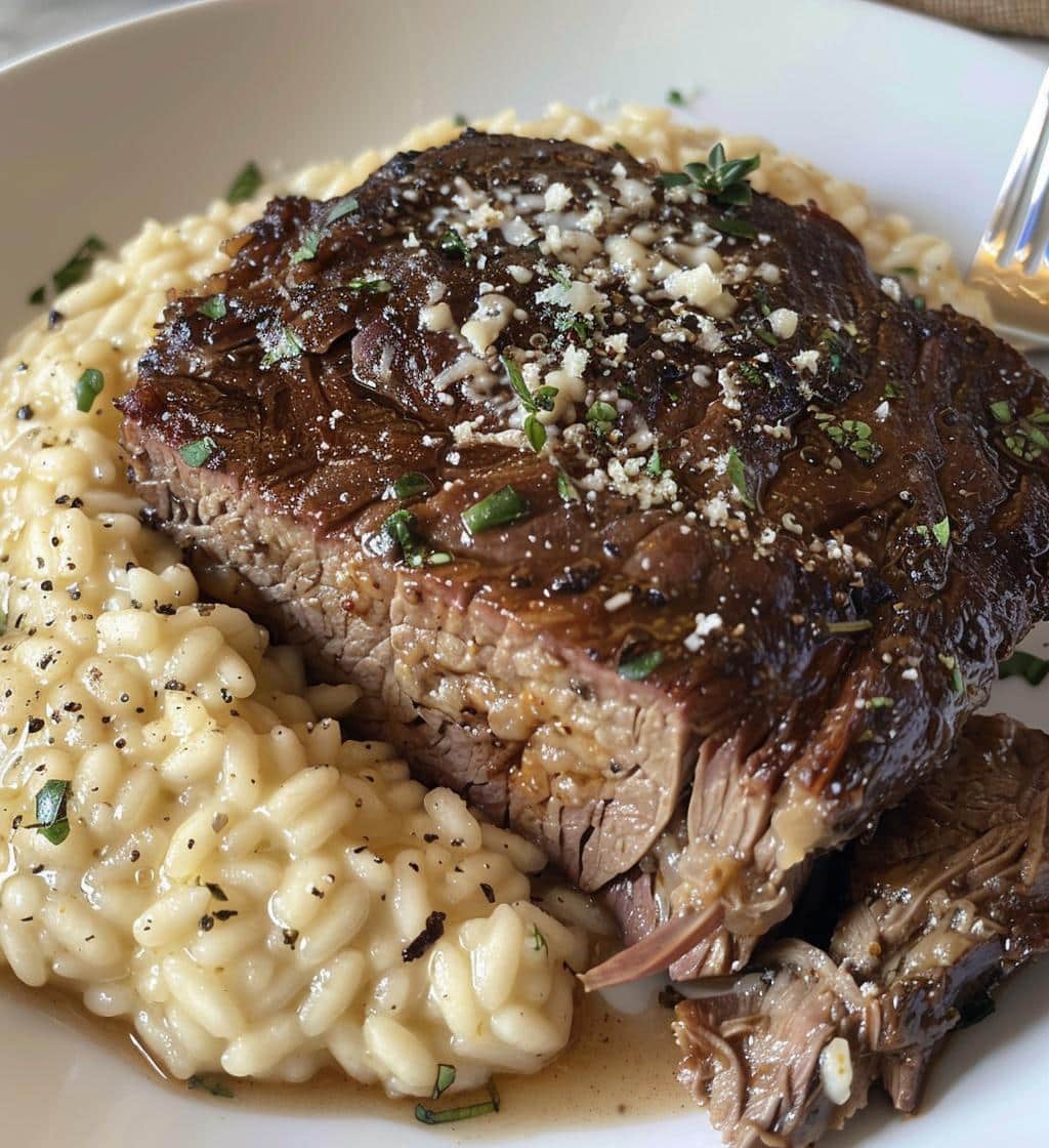 Italian Pot Roast with Risotto