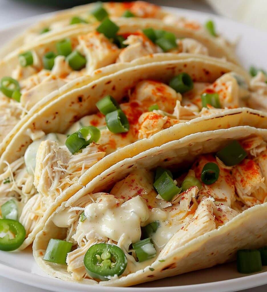 Jalapeño Popper Chicken Tacos