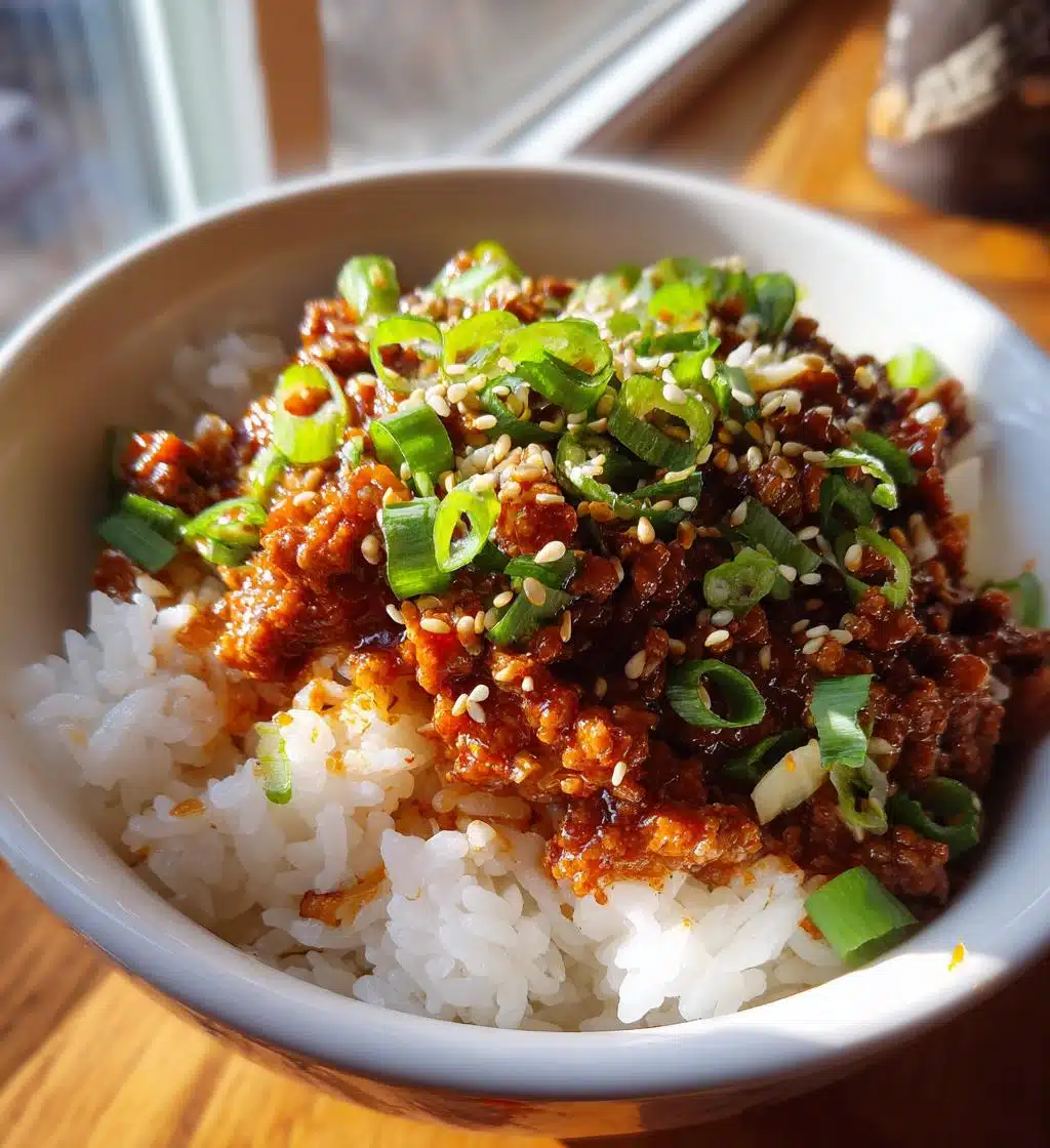 Korean Ground Beef Bowl - detail 1