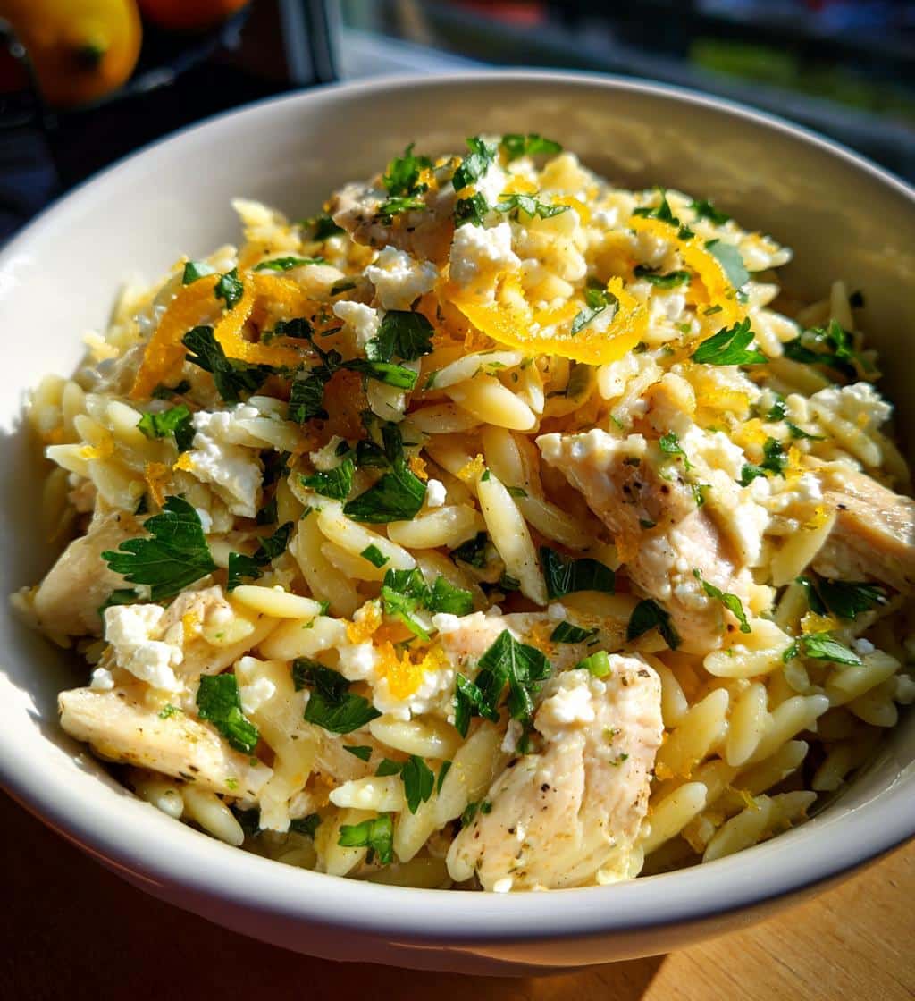 Lemon Feta Chicken Orzo - detail 1