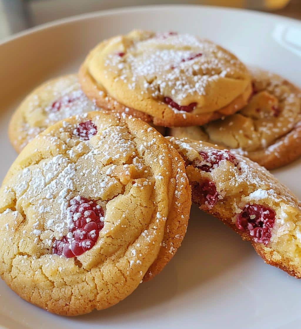 Lemon Raspberry Cookies - detail 1
