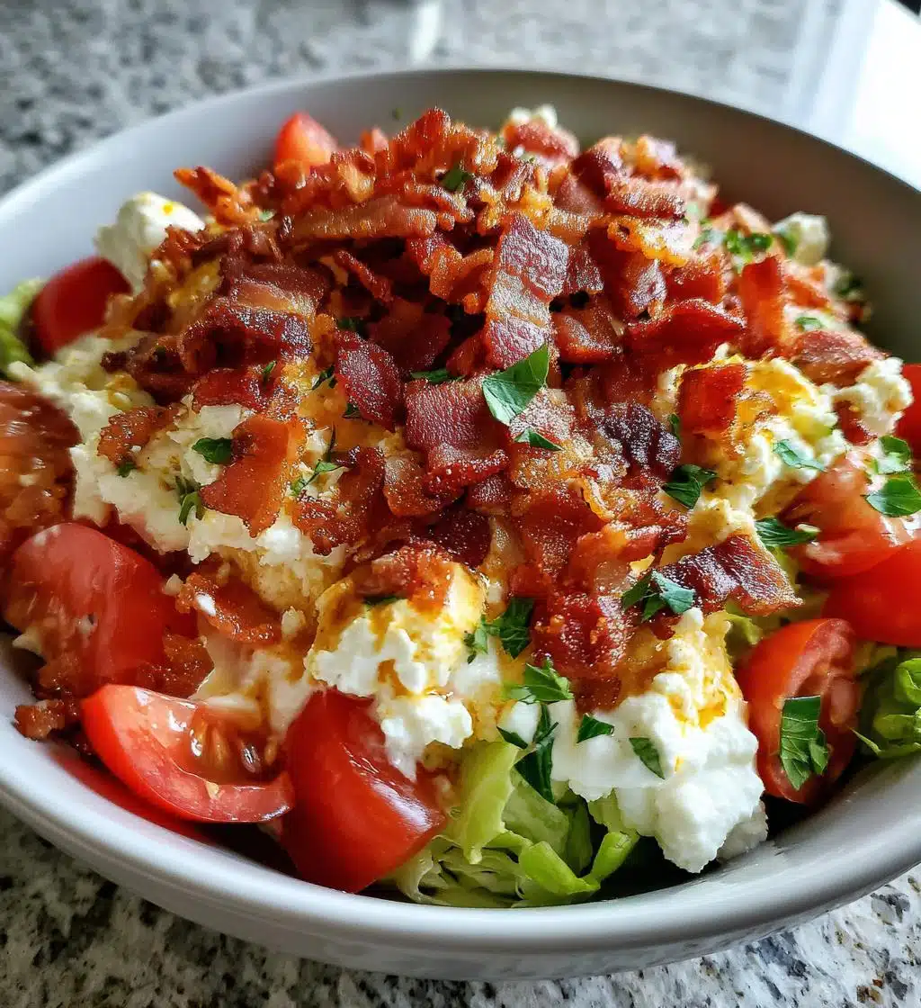 Low Carb BLT Cottage Cheese Bowl - detail 1