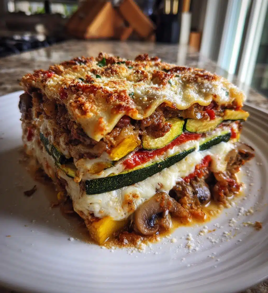Mediterranean Vegetable Lasagna - detail 1