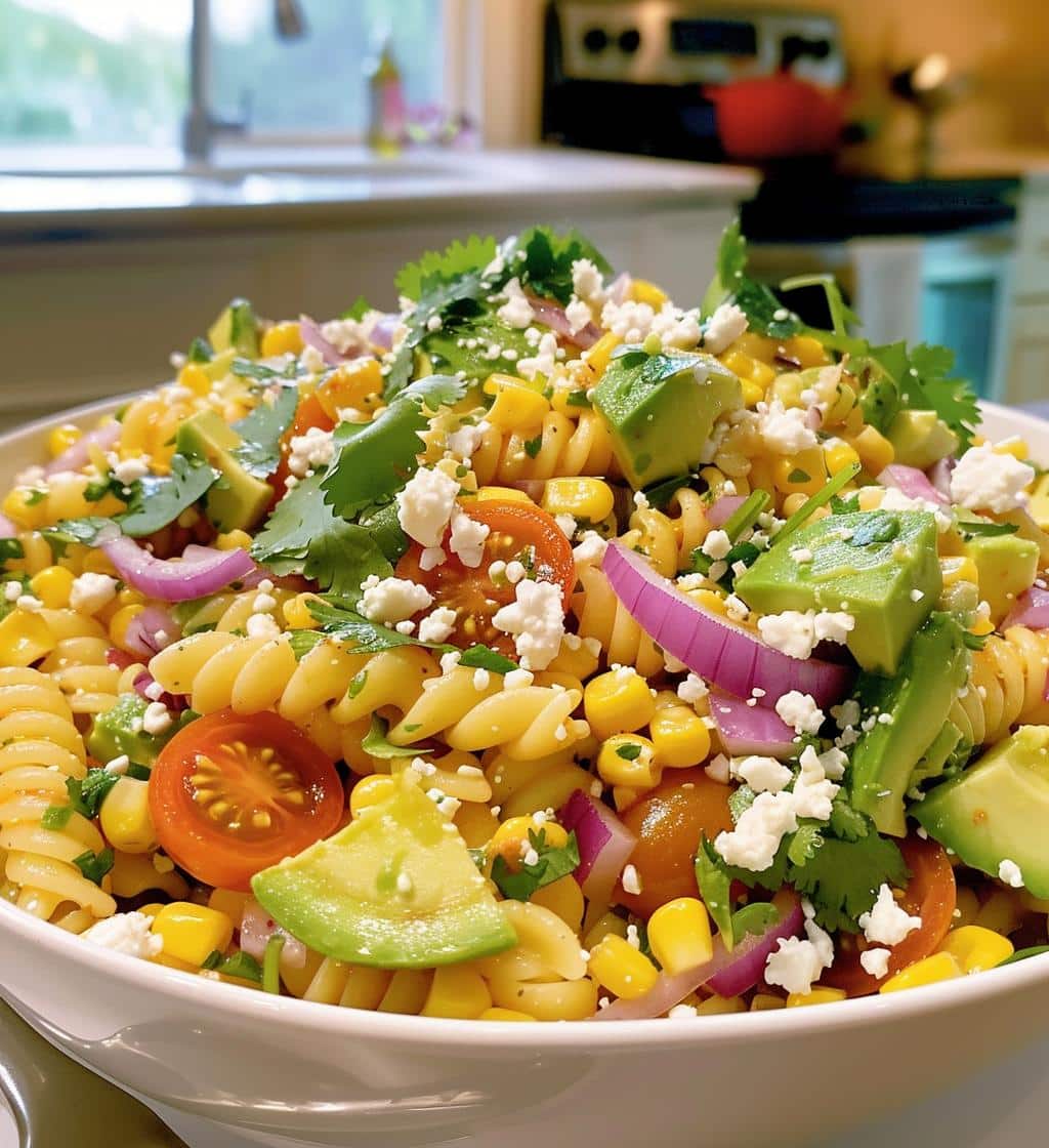 Mexican Street Corn Pasta Salad - detail 1