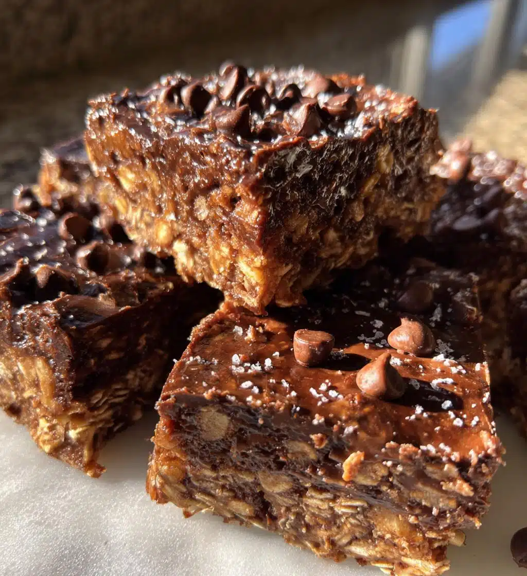 No Bake Chocolate Oatmeal Bars - detail 1