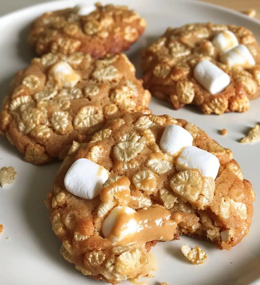 No-Bake Marshmallow Peanut Butter Cornflake Cookies - detail 1