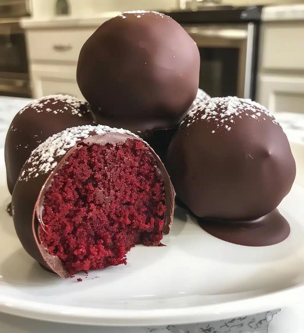 No Bake Red Velvet Cake Balls