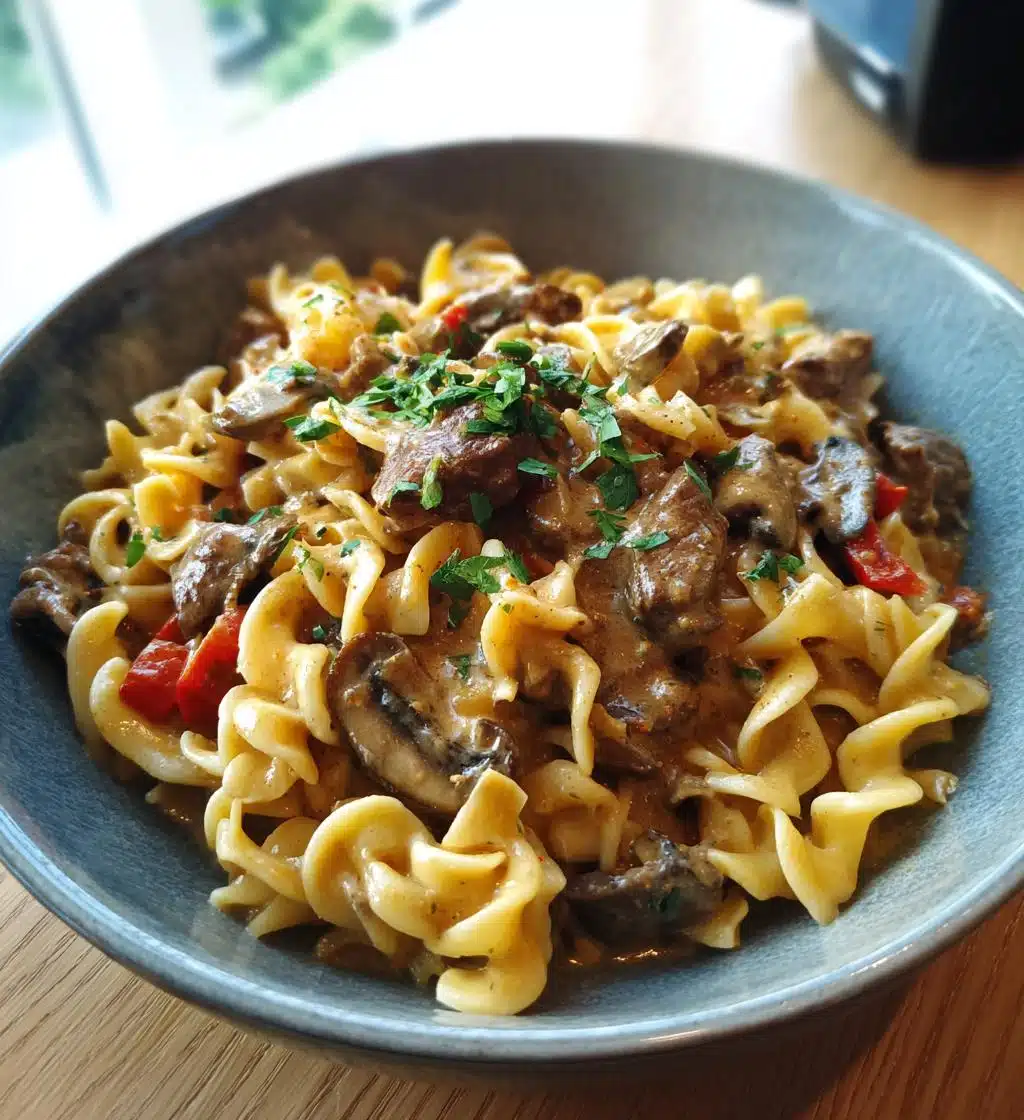 One Pot Beef Stroganoff - detail 1