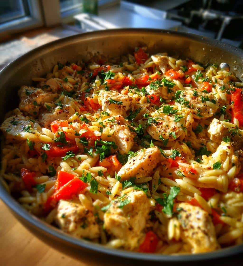 One Pot Chicken Orzo