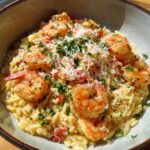 Parmesan Orzo with Shrimp