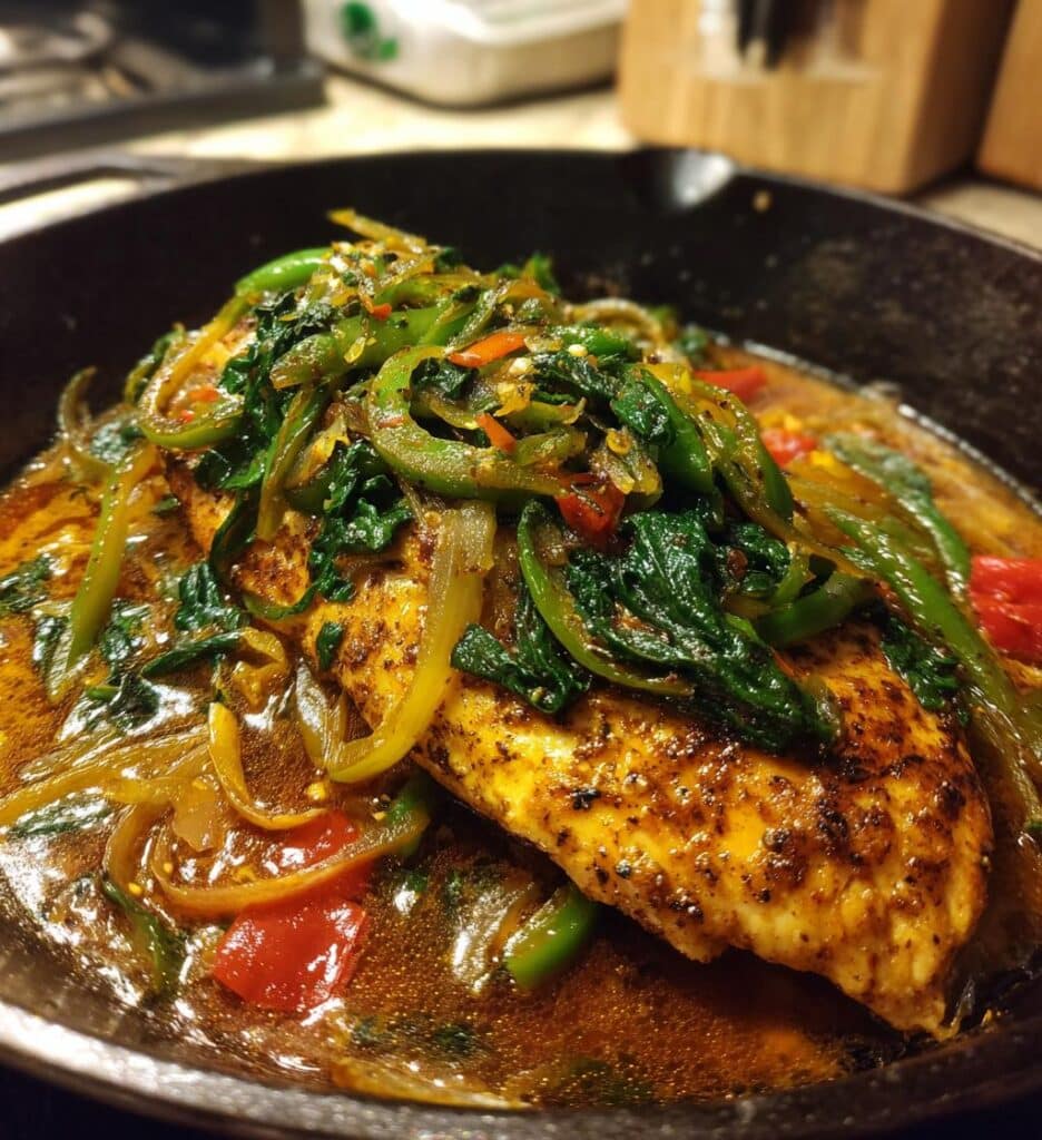 Pepperoncini Chicken Skillet