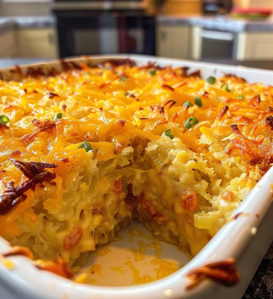 Pimento Cheese Hash Brown Casserole