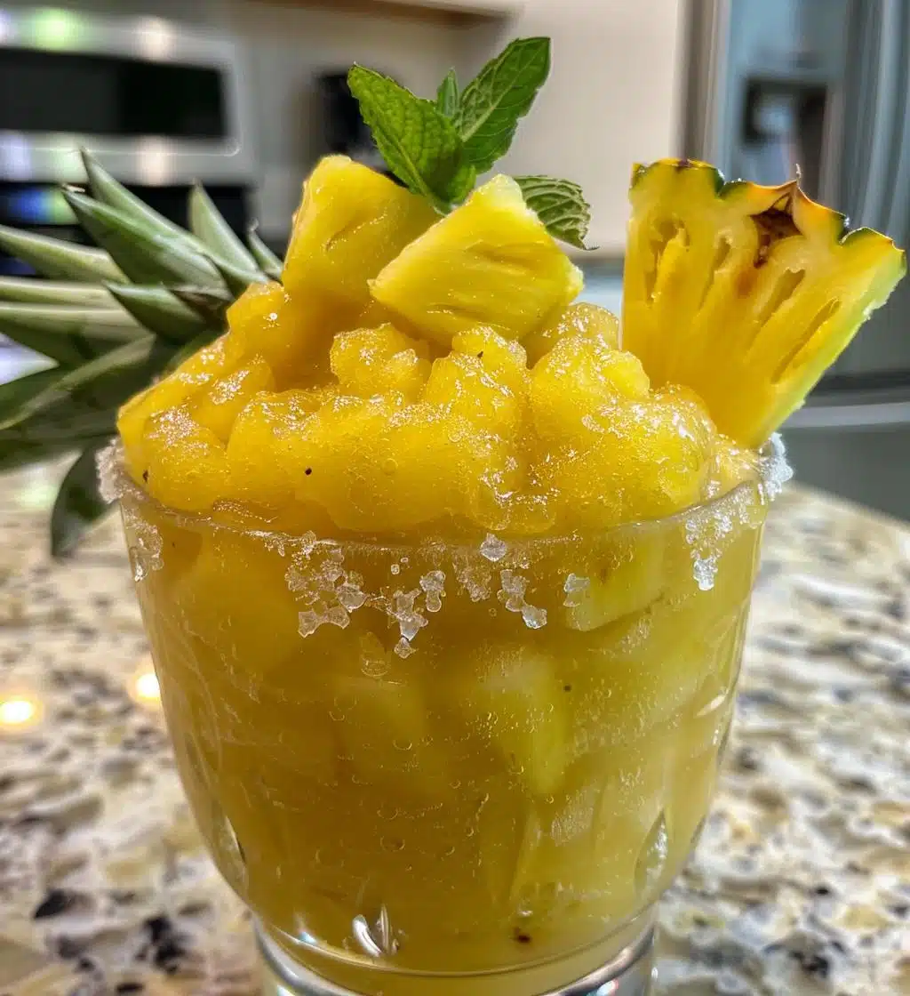Pineapple Rum Slush - detail 1