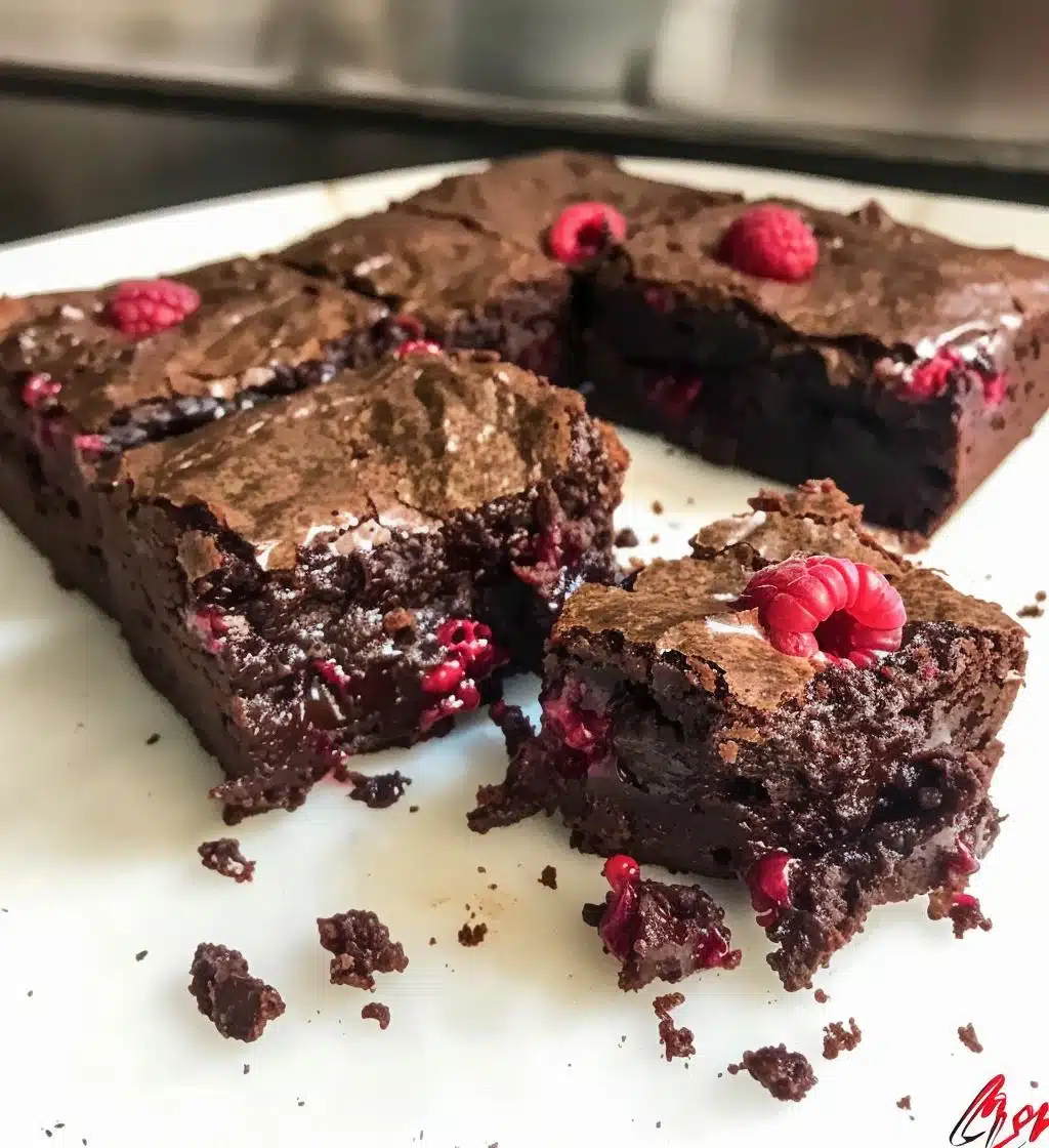 Raspberry Brownies - detail 1
