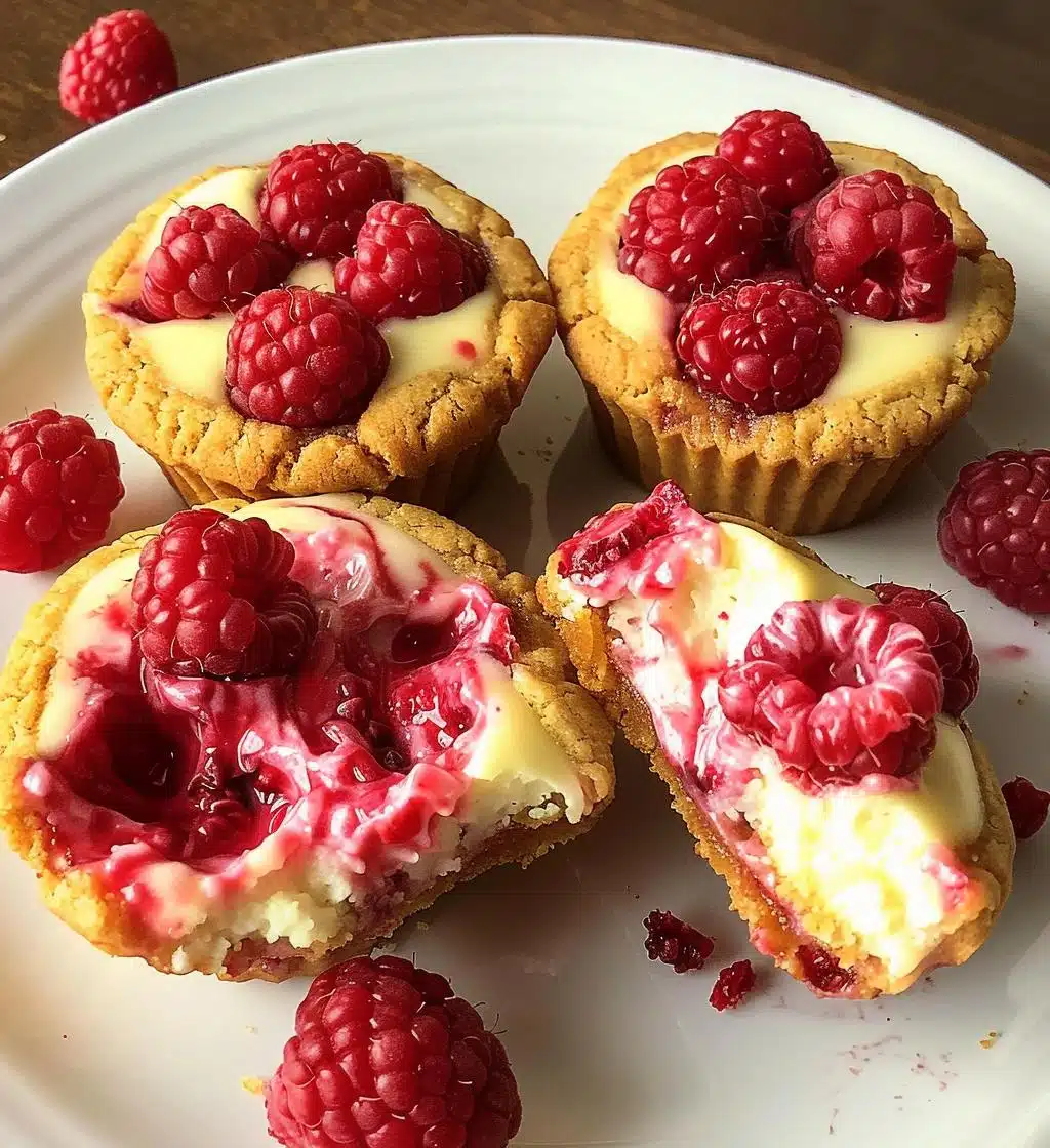 Raspberry Cheesecake Cookie Cups - detail 1