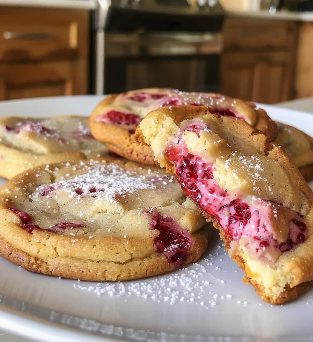 Raspberry Cheesecake Cookies - detail 1