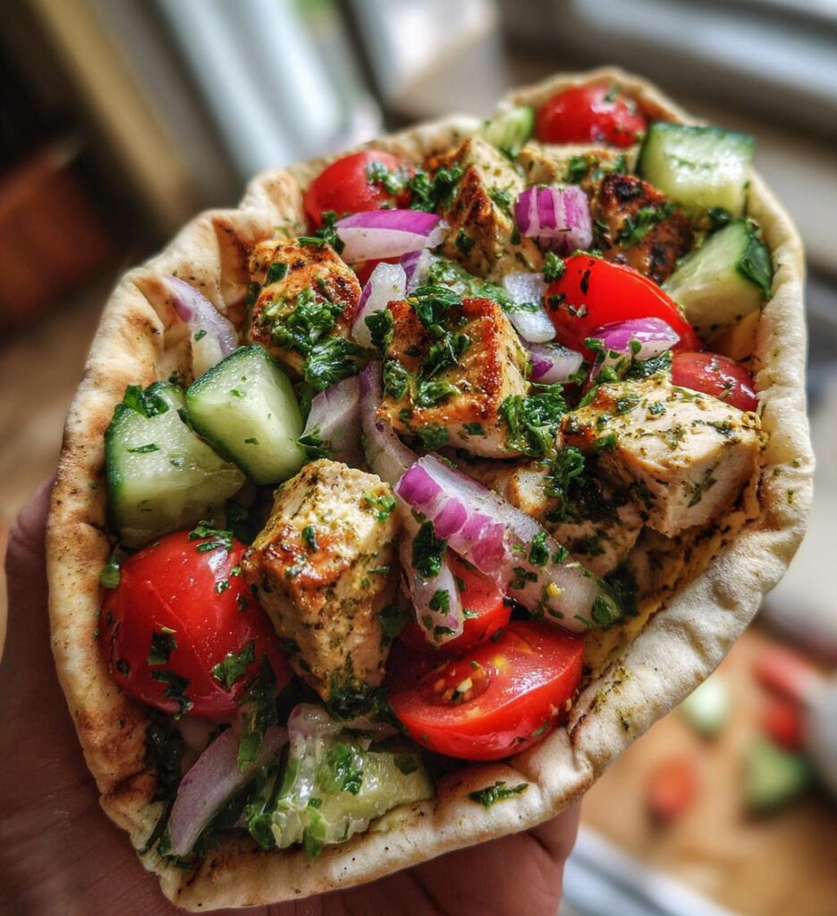 Sheet Pan Chicken Pitas