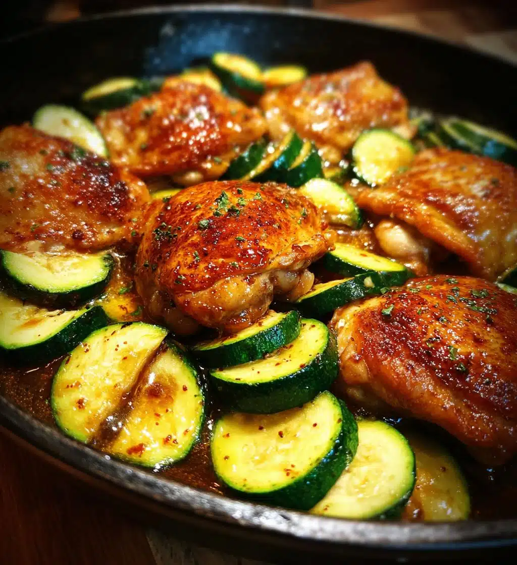 Sheet Pan Hot Honey Garlic Chicken and Zucchini - detail 1