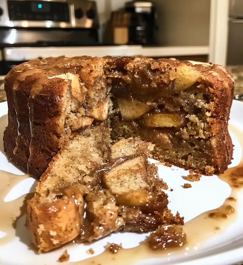 Soft Apple Date Spice Cake with Vanilla Toffee - detail 1
