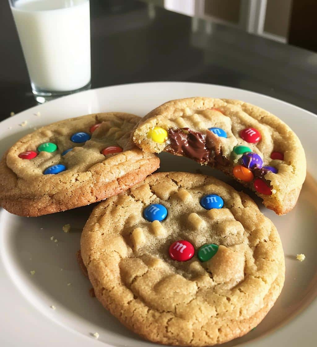 Soft and Chewy M&M Cookies - detail 1