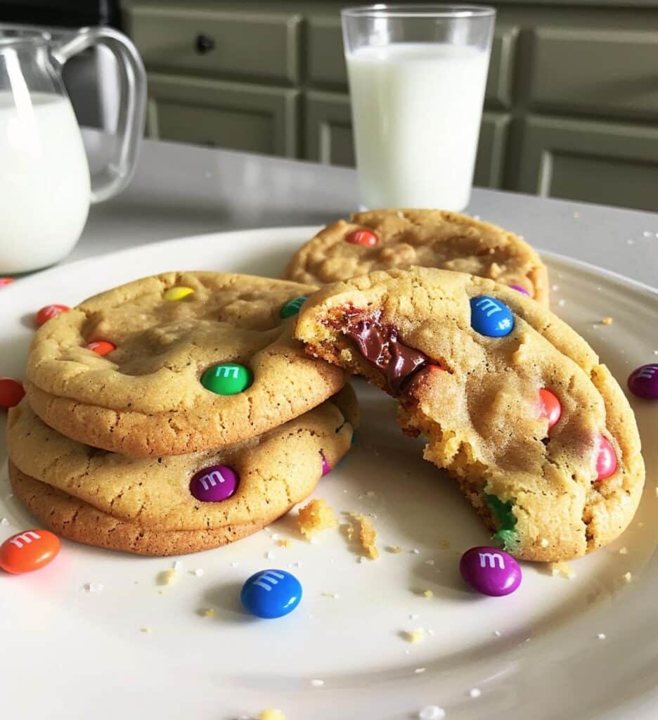 Soft and Chewy M&M Cookies