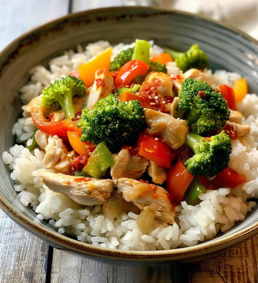 Spicy Garlic Chicken Bowl