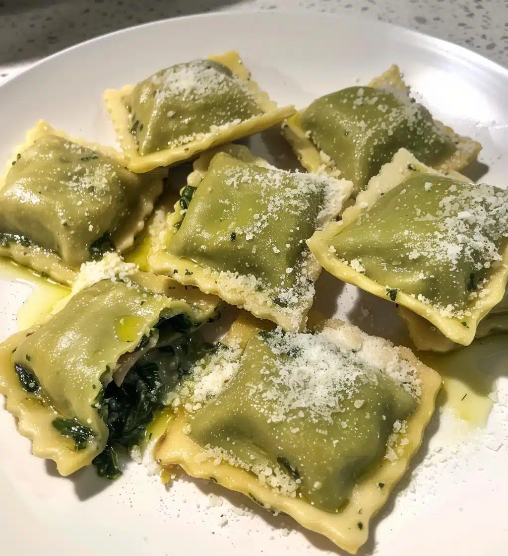 Spinach Mushroom Ravioli - detail 1