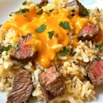 Steak Queso Rice