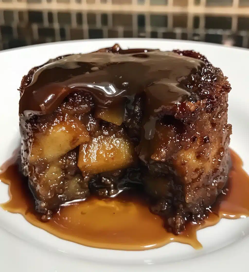 Sticky Apple & Date Butter Pudding with Hot Caramel - detail 1