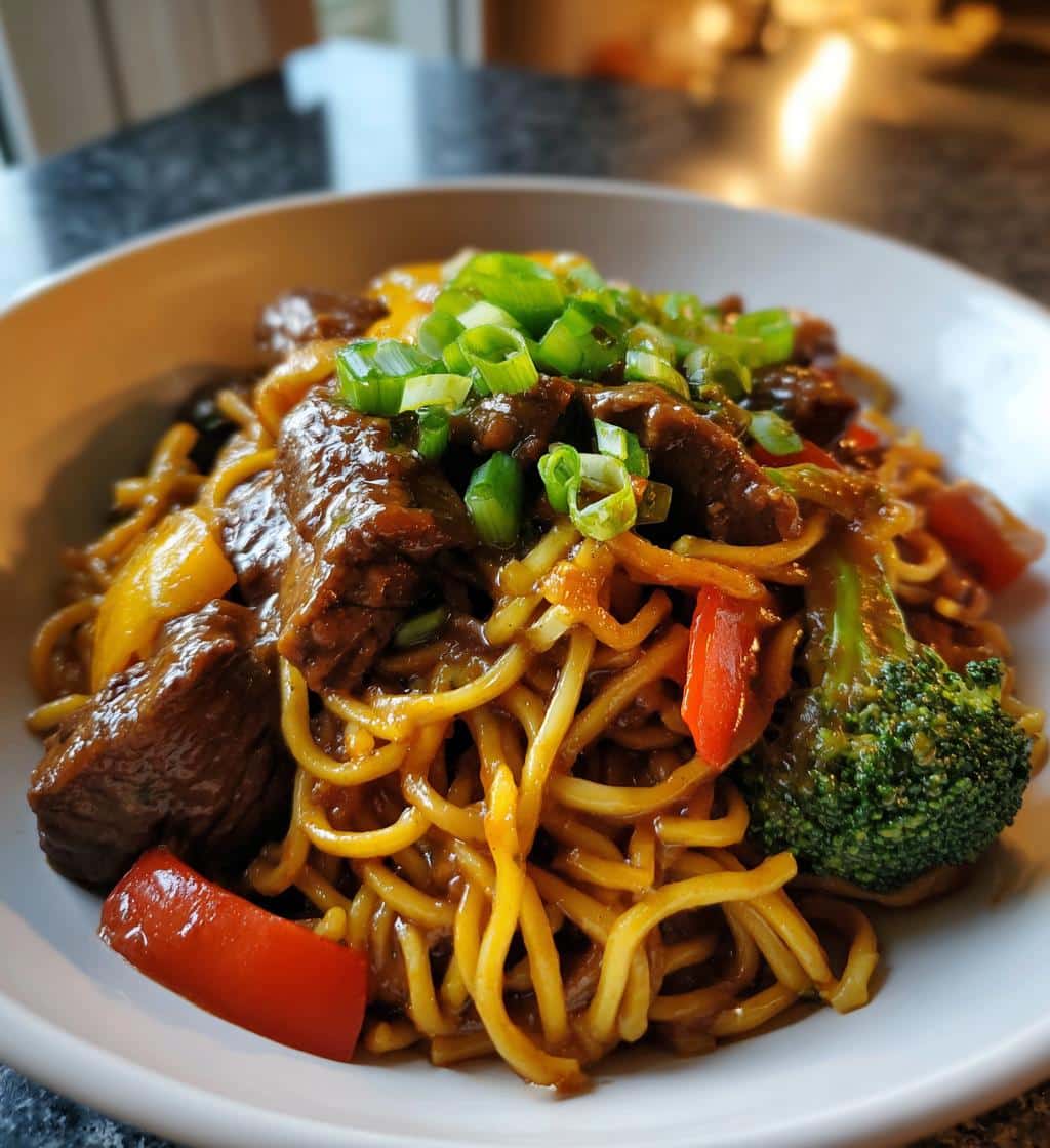 Sticky Beef Noodles - detail 1