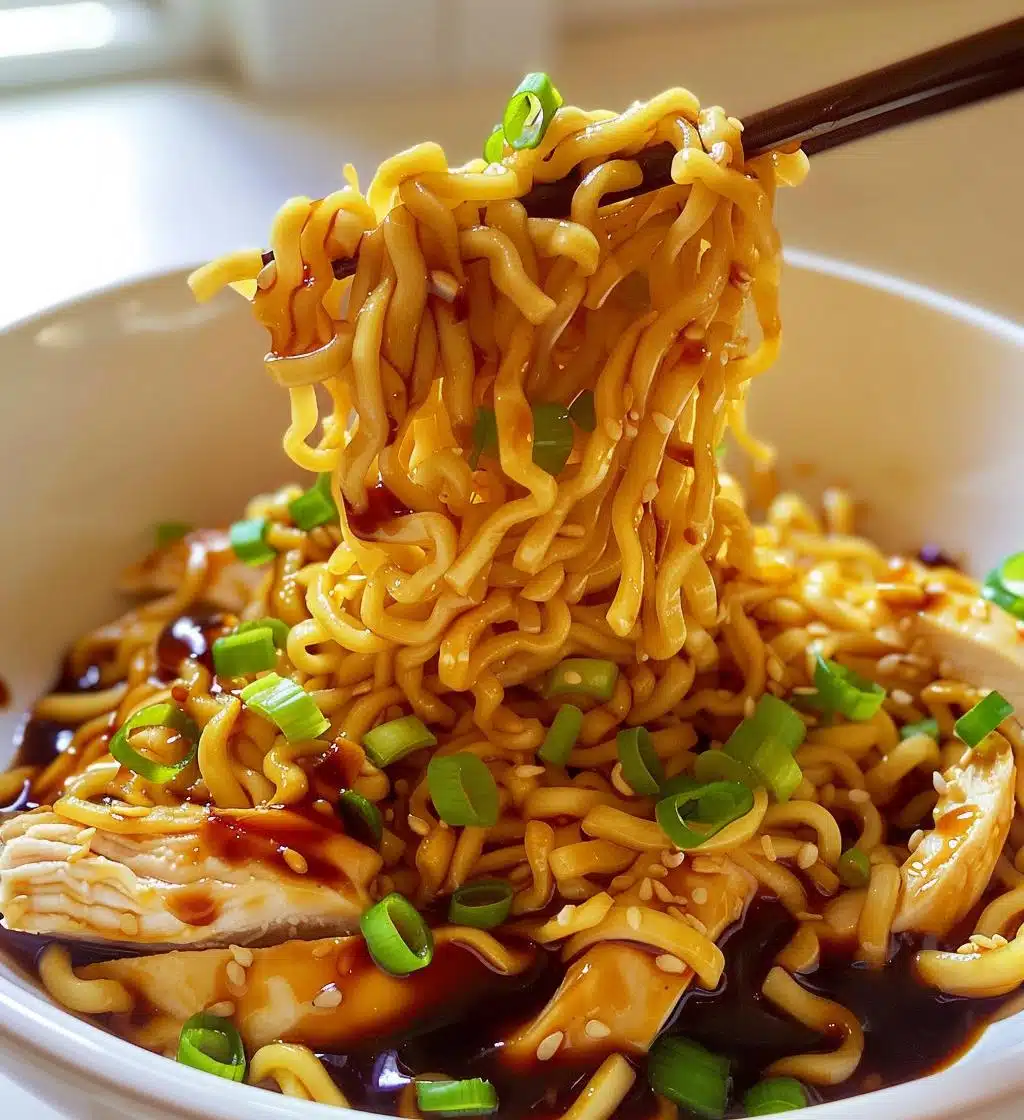 Sticky Garlic Chicken Noodles - detail 1