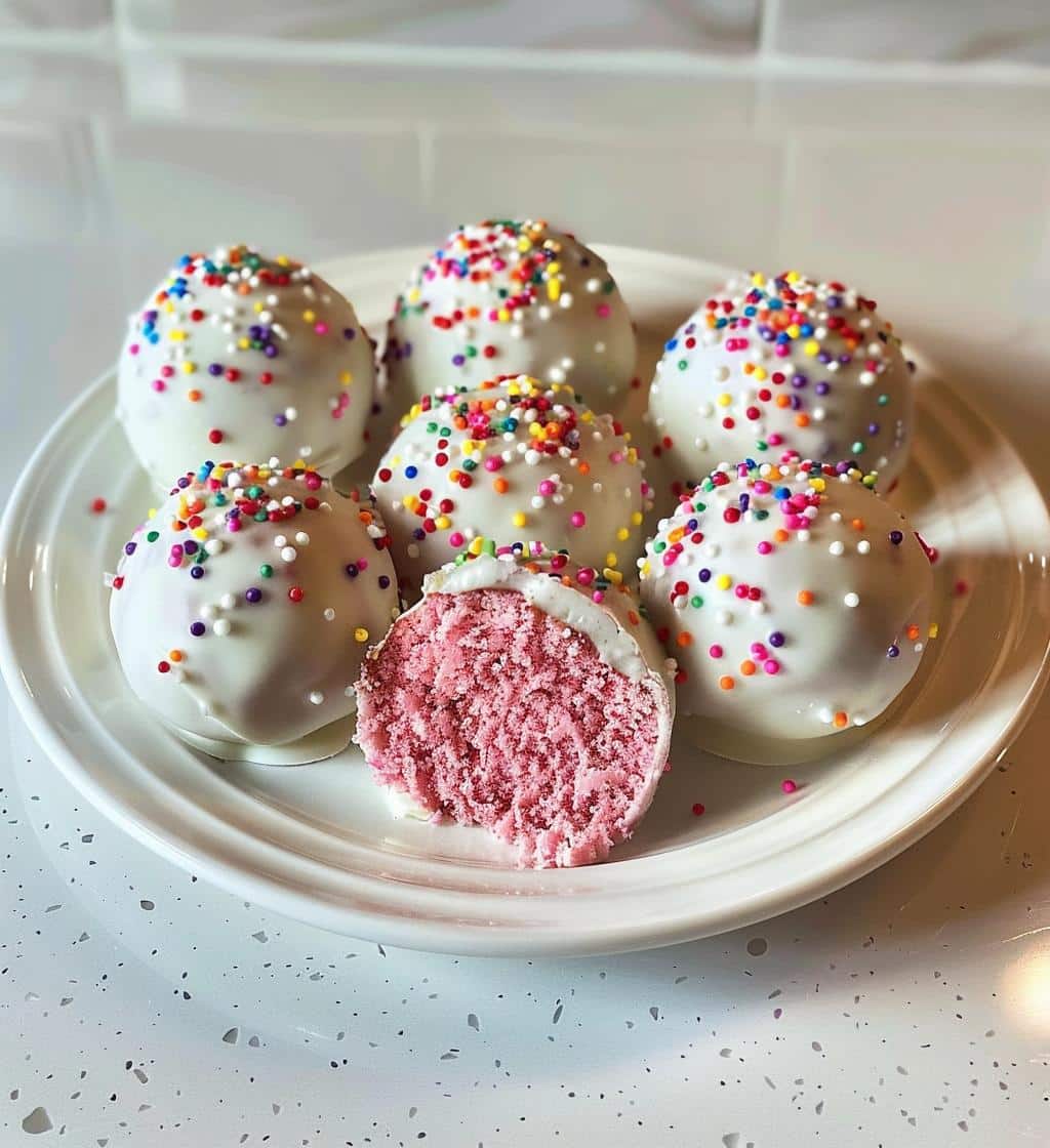 Strawberry Cake Truffles - detail 1